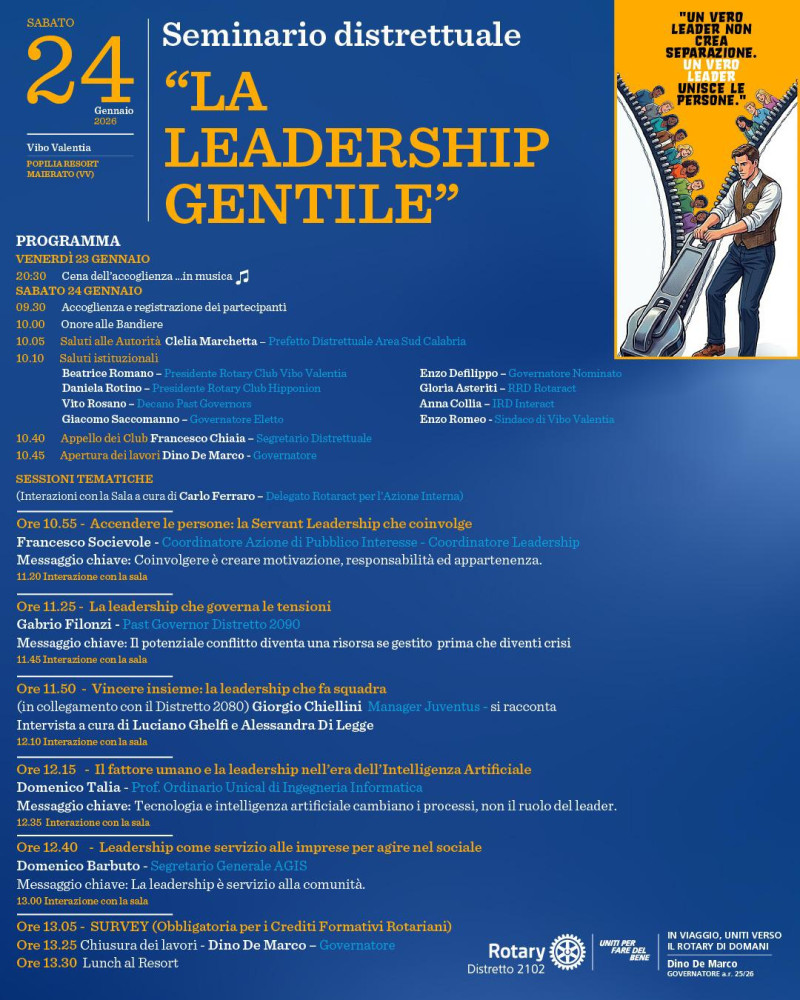 Seminario Distrettuale sulla Leadership - La Leadership gentile