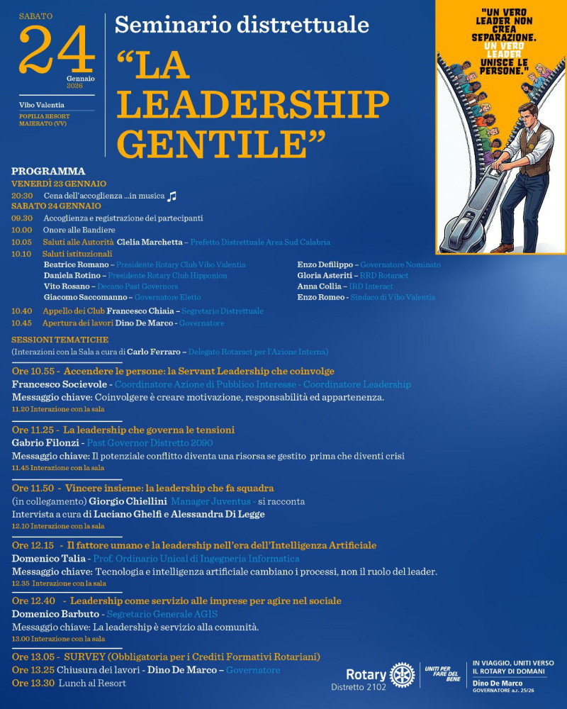Seminario Distrettuale sulla Leadership - La Leadership gentile